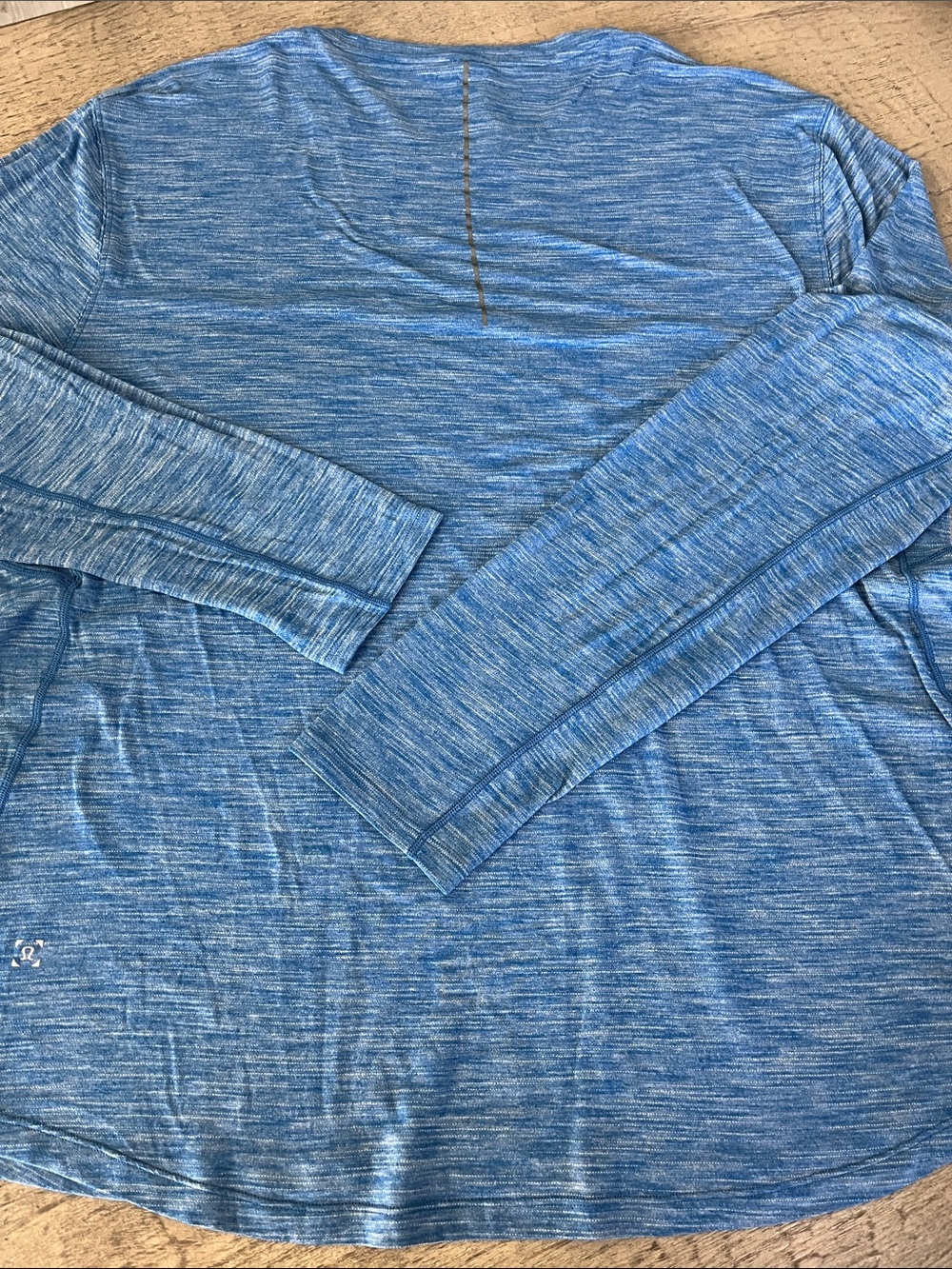 lululemon Heathered Blue Long Sleeve Tee XL - Picture 4 of 6